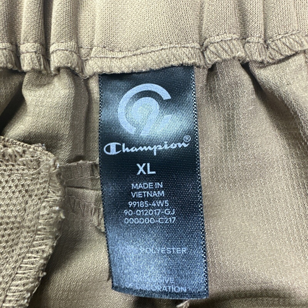 Champion Mens XL Khaki Tan Grid Texture Athletic Hiking Shorts 99185-4W5 - Picture 7 of 14